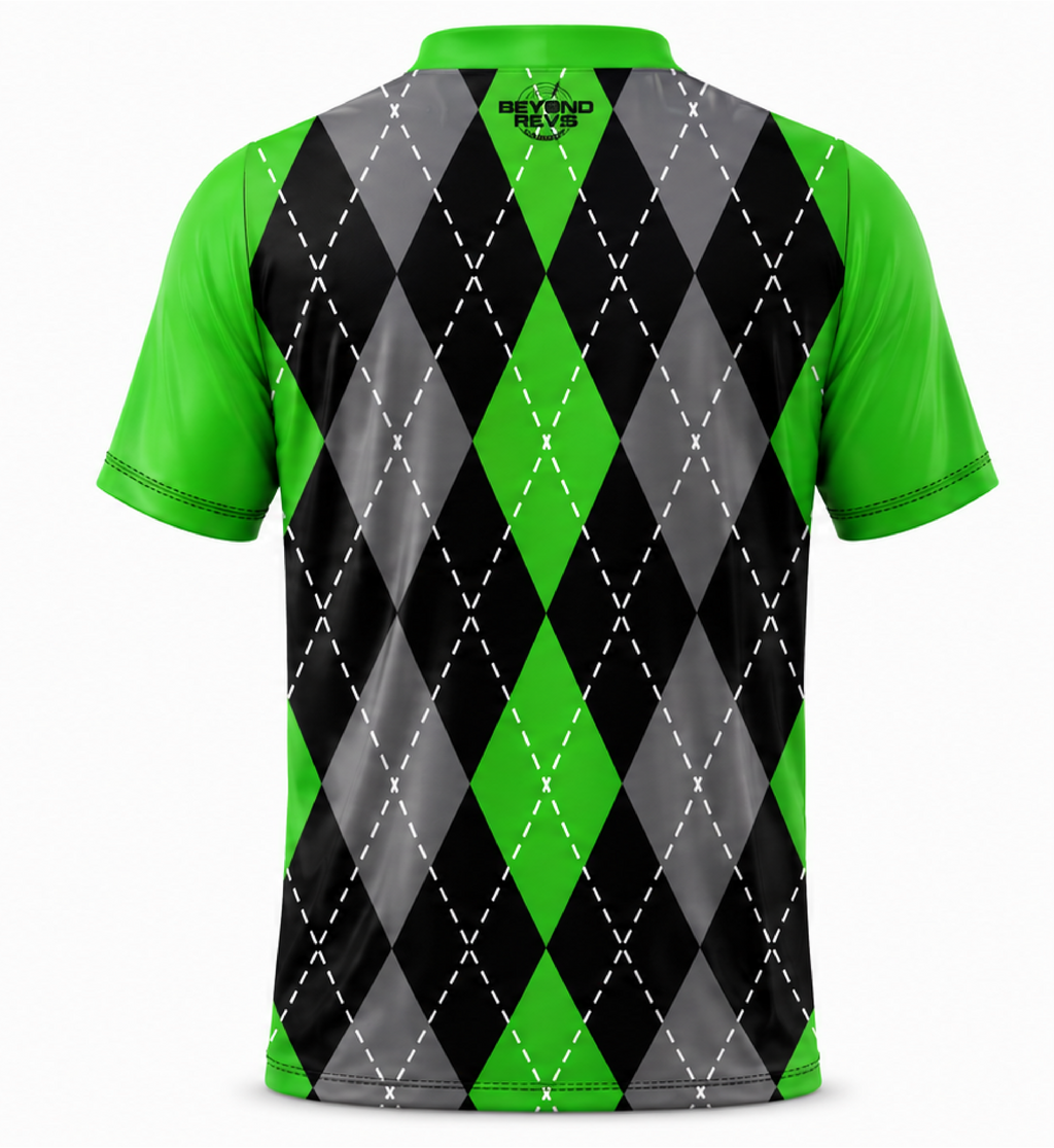 Argyle Green Black