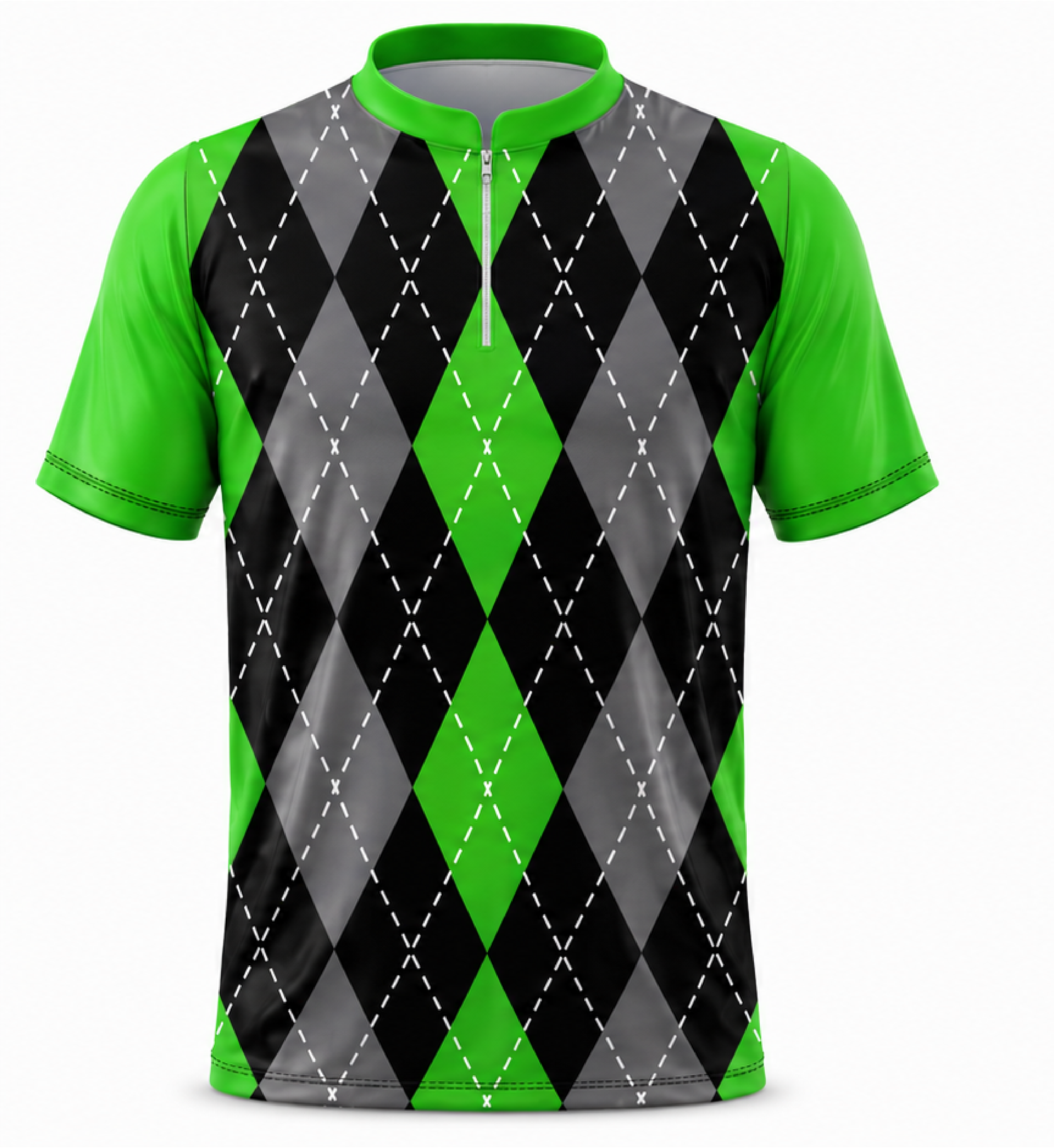 Argyle Green Black