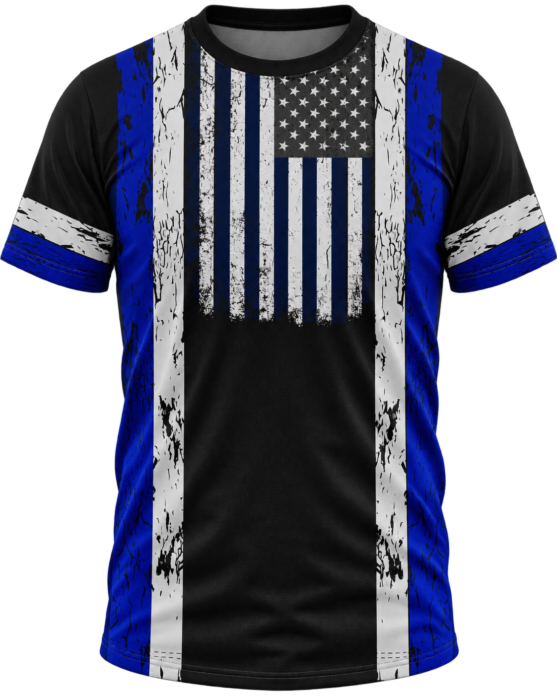 Grunge Flag Blue