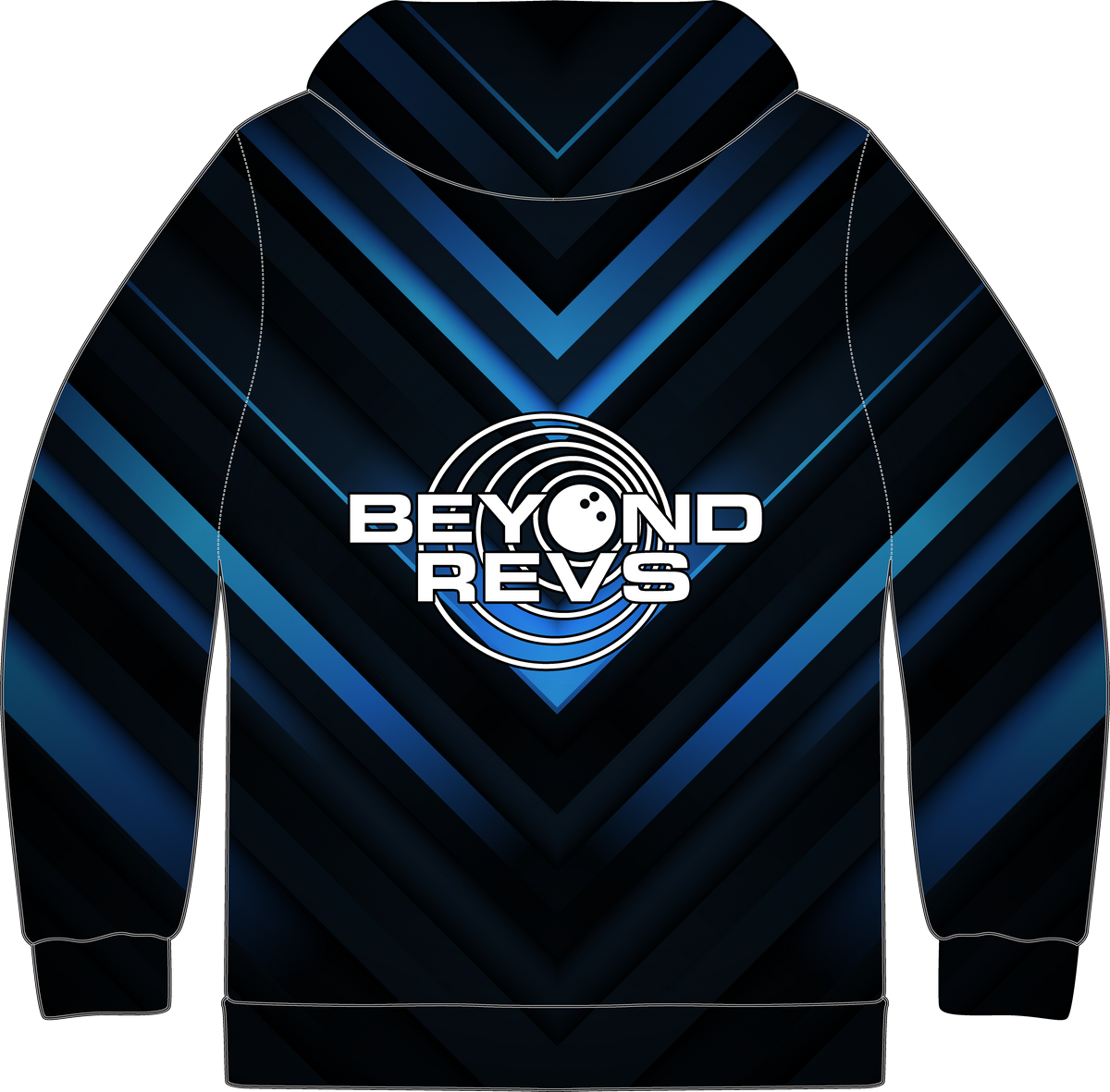 Zip Hoodie - Blue Lines