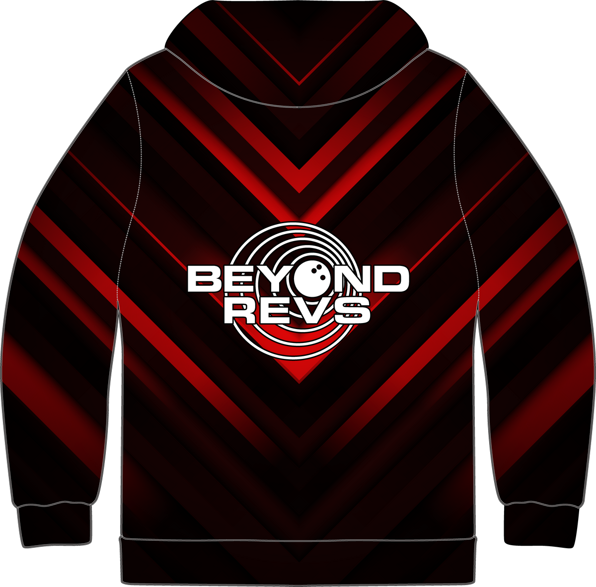Zip Hoodie - Red Lines
