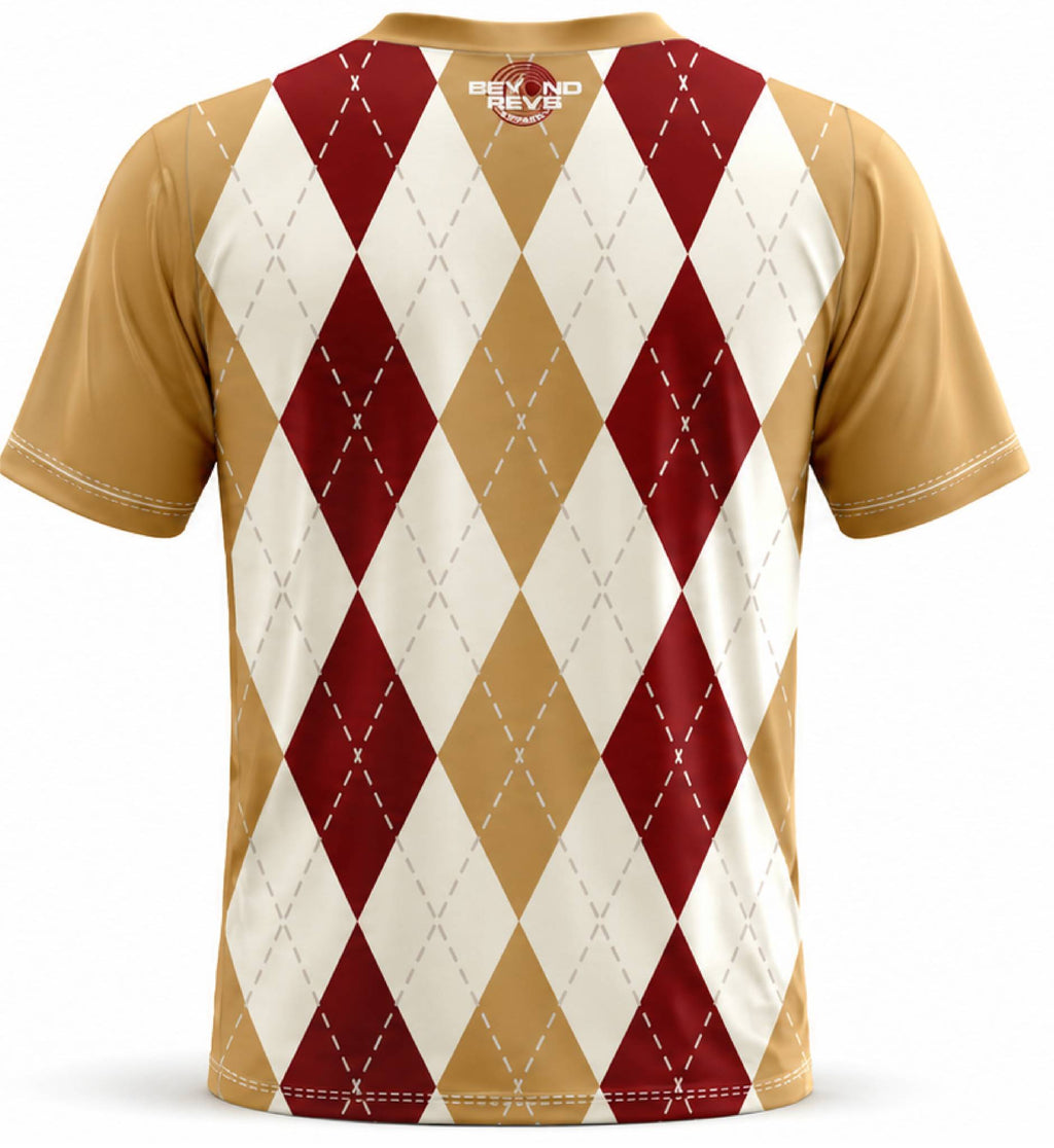 Argyle Maroon Tan