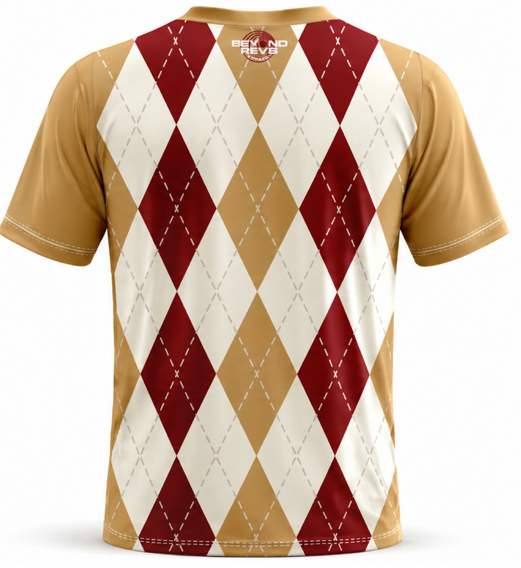 Argyle Maroon Tan