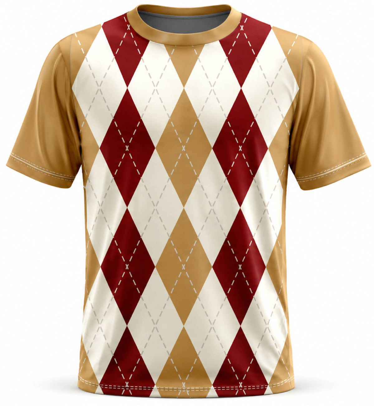 Argyle Maroon Tan